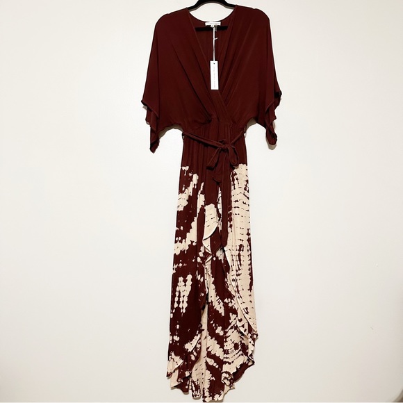 YOUNG FABULOUS & BROKE Jillian Faux Wrap Dress